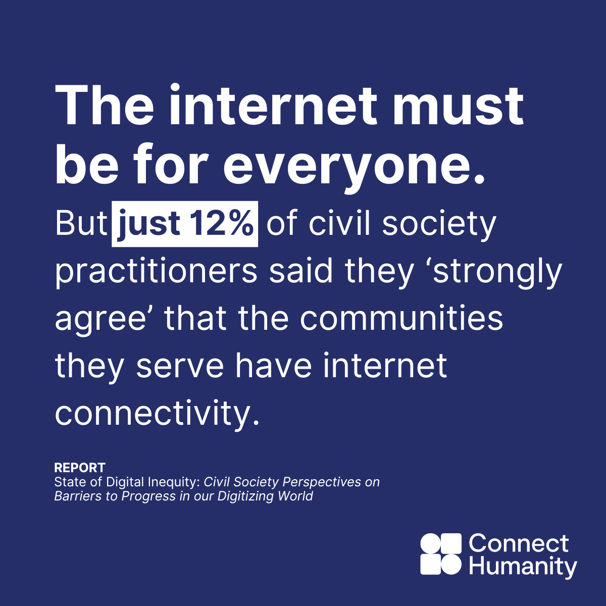 NEW REPORT – <strong>The State of Digital Inequity: </strong><em><strong>Civil Society Perspectives on Barriers to Progress in our Digitizing World</strong></em>